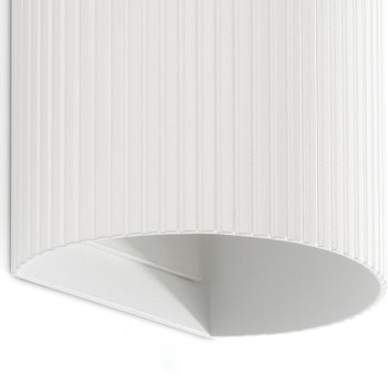 FARO 40542 - Аплик SOLE 2xGU10/8W/230V бял велпапе кръгла