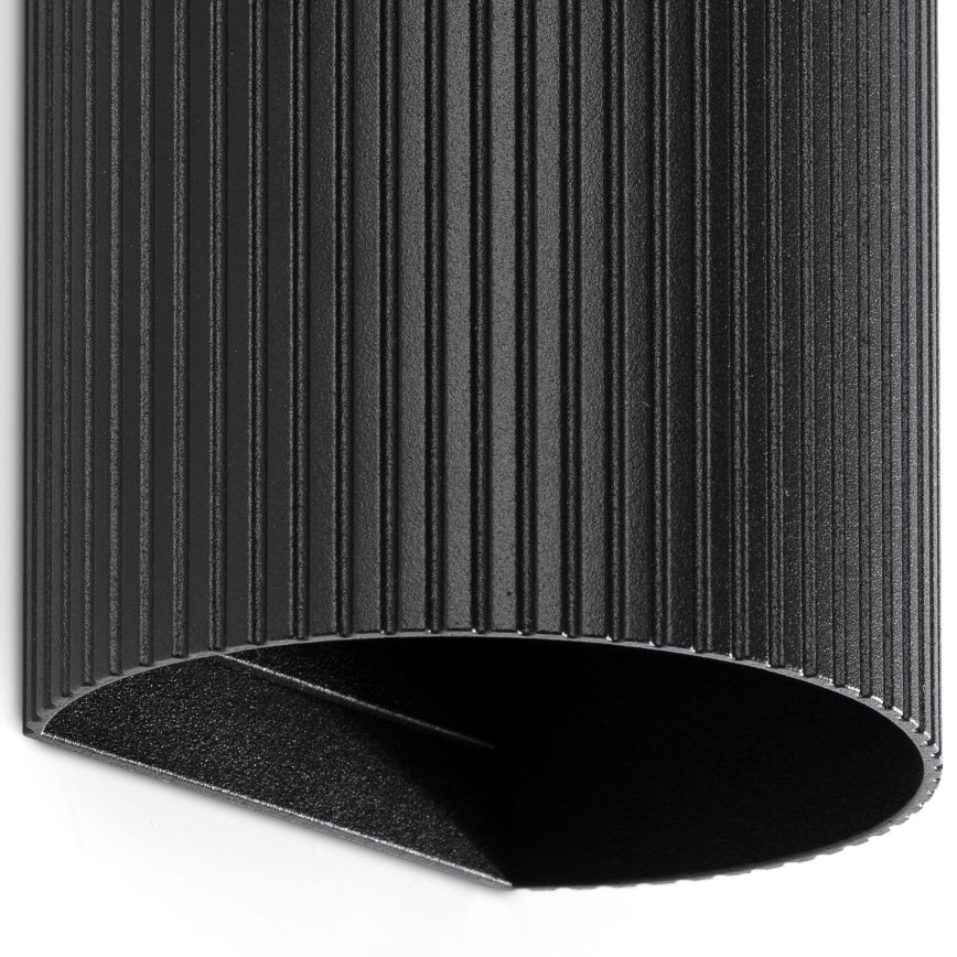 FARO 40543 - Аплик SOLE 2xGU10/8W/230V черен велпапе кръгла