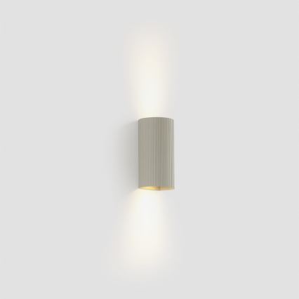 FARO 40544 - Аплик SOLE 2xGU10/8W/230V сив велпапе кръгла