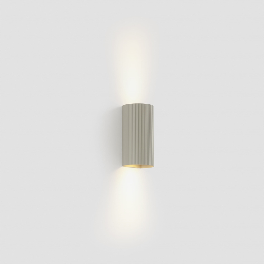 FARO 40544 - Аплик SOLE 2xGU10/8W/230V сив велпапе кръгла