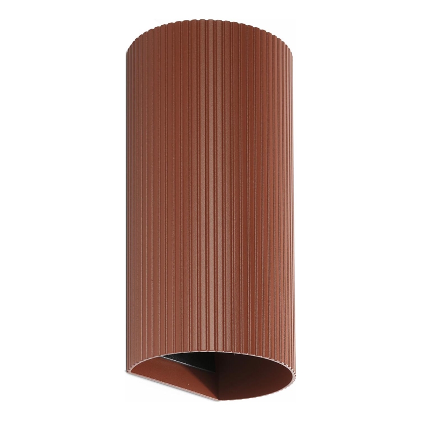 FARO 40545 - Аплик SOLE 2xGU10/8W/230V тухла велпапе кръгла