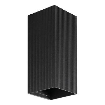 FARO 40566 - Аплик SOLE 2xGU10/8W/230V черен велпапе ъглов