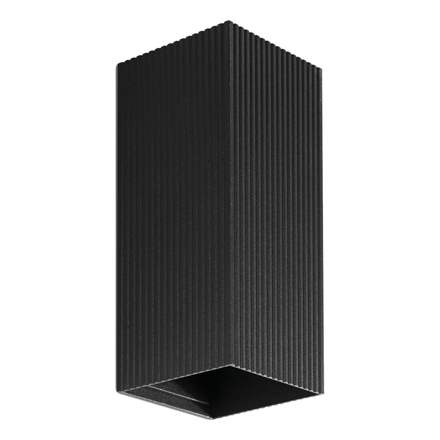 FARO 40566 - Аплик SOLE 2xGU10/8W/230V черен велпапе ъглов