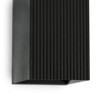 FARO 40566 - Аплик SOLE 2xGU10/8W/230V черен велпапе ъглов