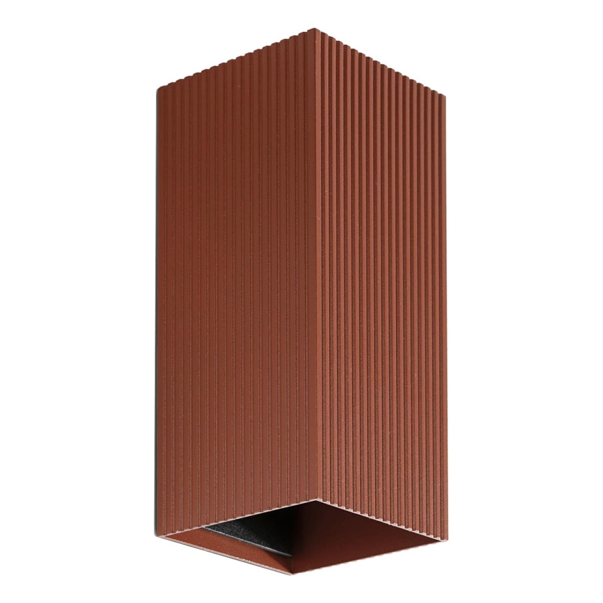 FARO 40568 - Аплик SOLE 2xGU10/8W/230V тухла велпапе ъглов