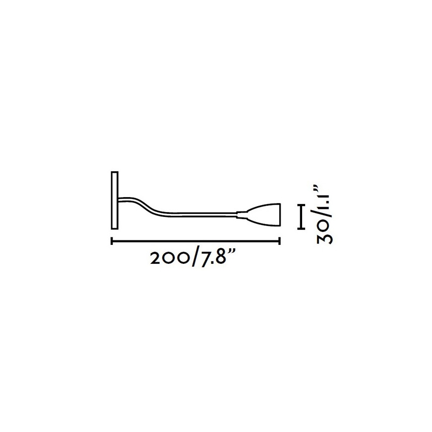 FARO 40996 - LED Аплик LOKE LED/3W/100-240V