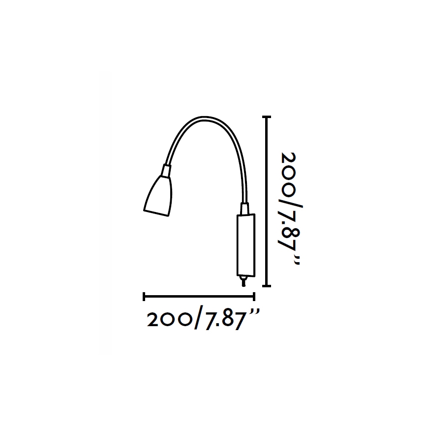 FARO 41019 - LED Стенна лампа LOKE LED/3W/230V
