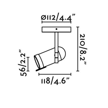 Faro 43529 - Прожектор, луна ORLEANS 1xGU10/8W/230V бяла