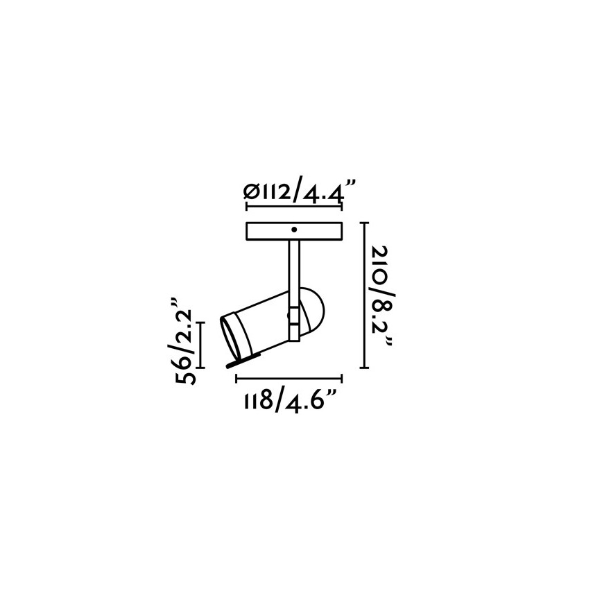 Faro 43530 - Прожектор, луна ORLEANS 1xGU10/8W/230V черна