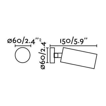 FARO 43722 - Точково осветително тяло STAN 1xGU10/8W/230V бяла