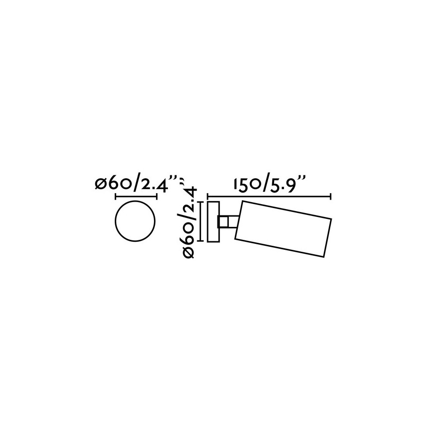 FARO 43722 - Точково осветително тяло STAN 1xGU10/8W/230V бяла