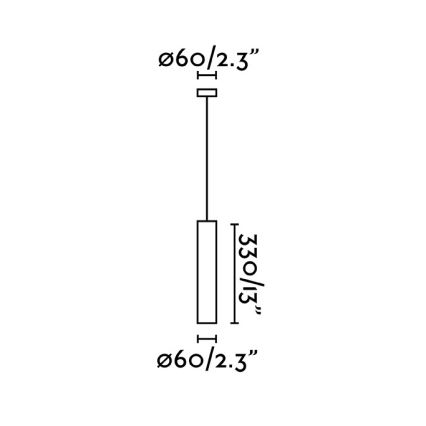 FARO 43755 - Полилей на въже STAN 1xGU10/8W/230V