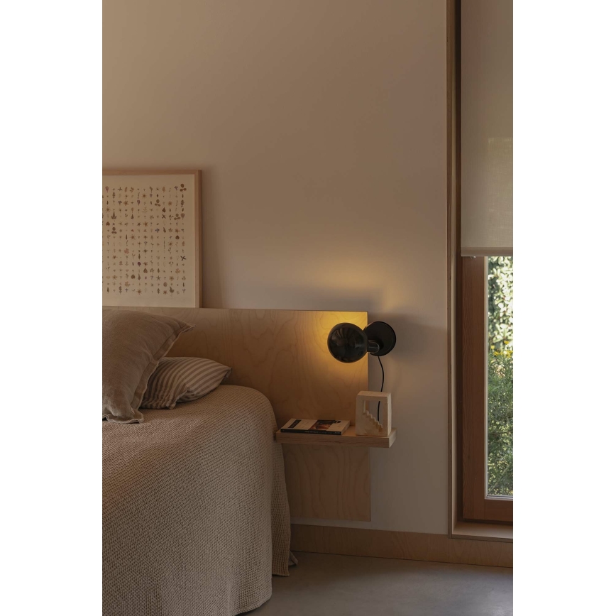 FARO 56100 - Настолна лампа с щипка 2в1 BELA 1xE27/15W/230V черен