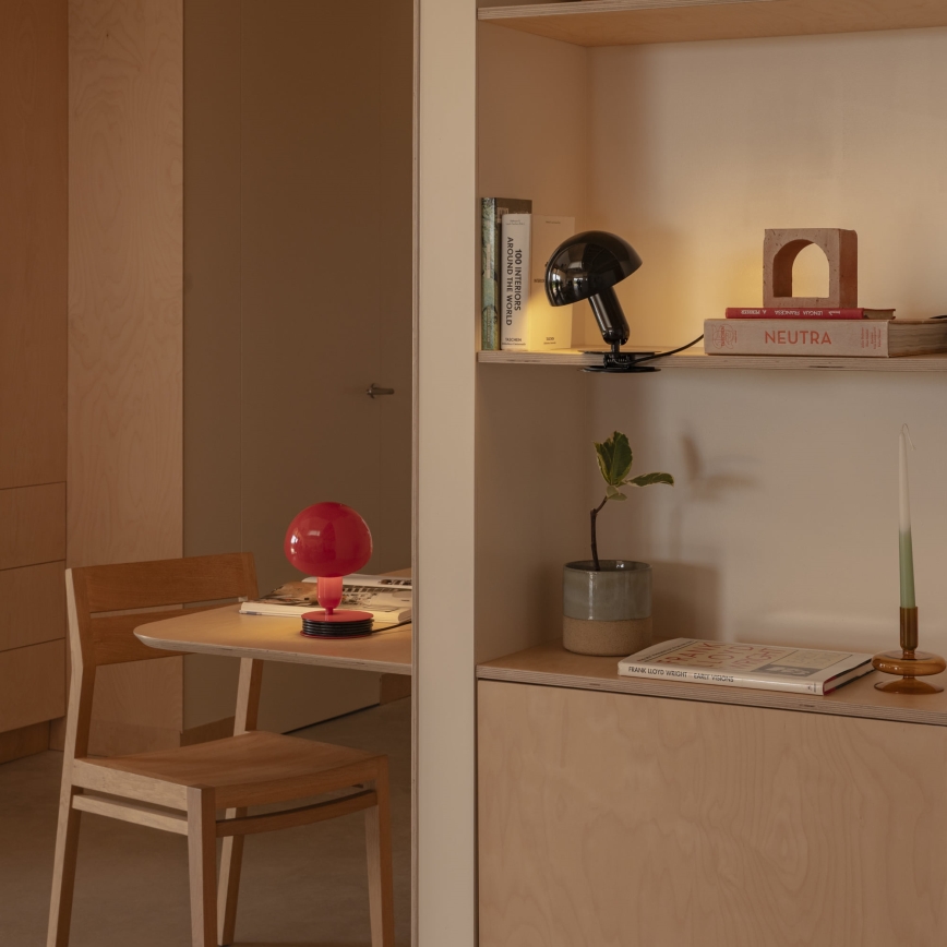 FARO 56100 - Настолна лампа с щипка 2в1 BELA 1xE27/15W/230V черен