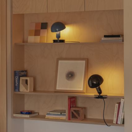 FARO 56100 - Настолна лампа с щипка 2в1 BELA 1xE27/15W/230V черен