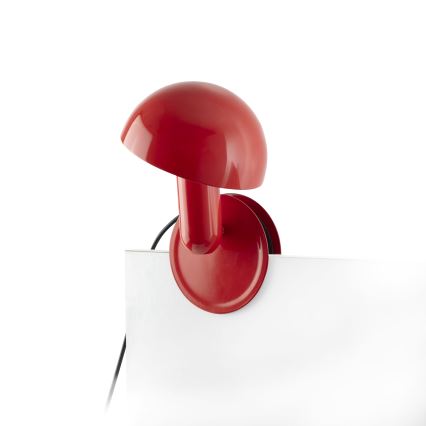 FARO 56103 - Настолна лампа с щипка 2в1 BELA 1xE27/15W/230V червен