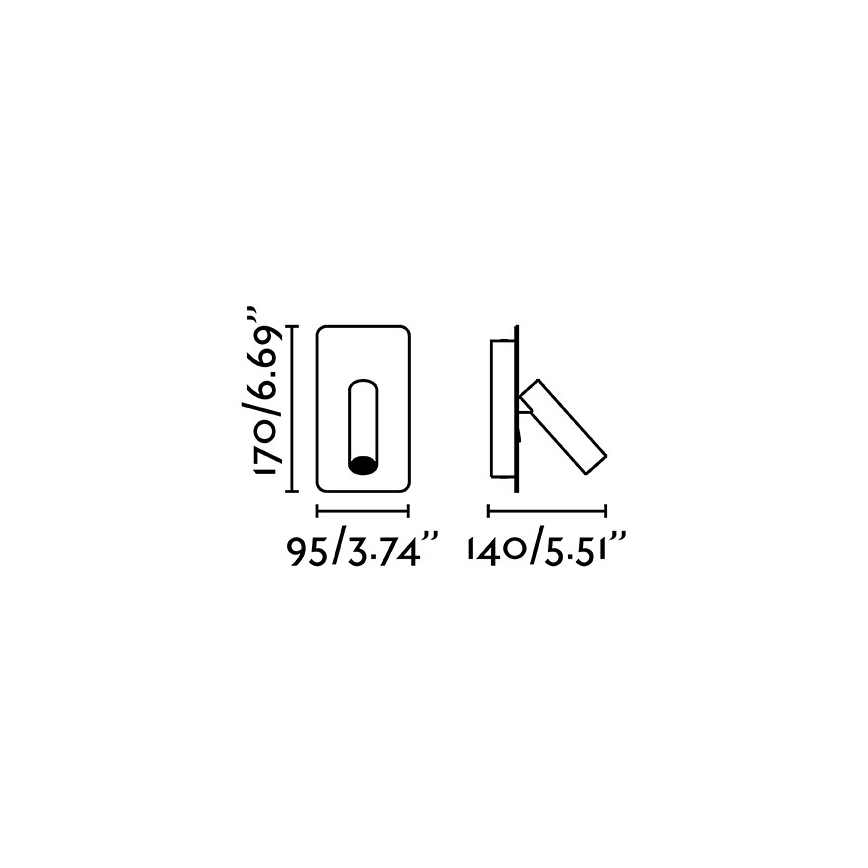FARO 62120 - LED Стенен спот SUAU LED/3W/230V бял
