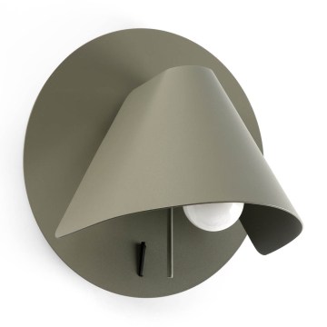 FARO 62356 - Стенно точково осветително тяло NOON 1xE27/15W/230V хаки
