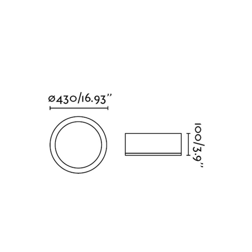 FARO 63399 -За баня Таванна лампа KAO LED/35W/230V IP44