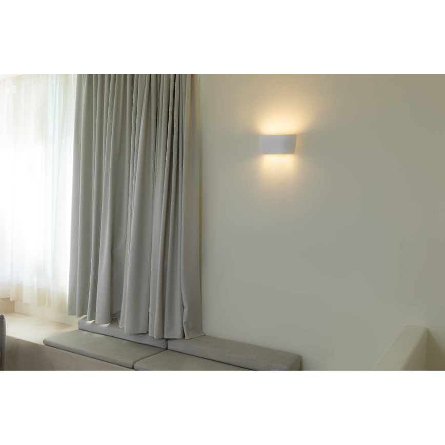 FARO 63430 - Аплик KAPPU 2xE14/7W/230V 16,8x30 см бял