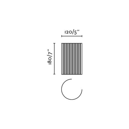 FARO 63435 - Аплик TRAMA 1xE14/7W/230V бял