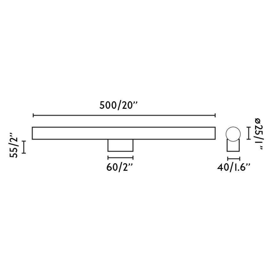 FARO 63556 - LED Лампа за огледало в баня CALMA LED/7W/230V IP44 син