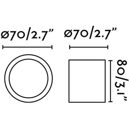 Faro 64206 - LED Точково осветление, луна HARU LED/6W/230V бяла