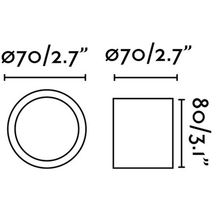 Faro 64206 - LED Точково осветление, луна HARU LED/6W/230V бяла