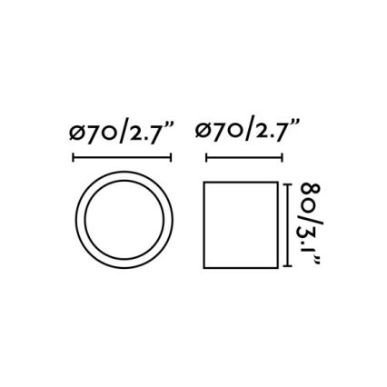 Faro 64207 - LED Точково осветление, луна HARU LED/6W/230V черна