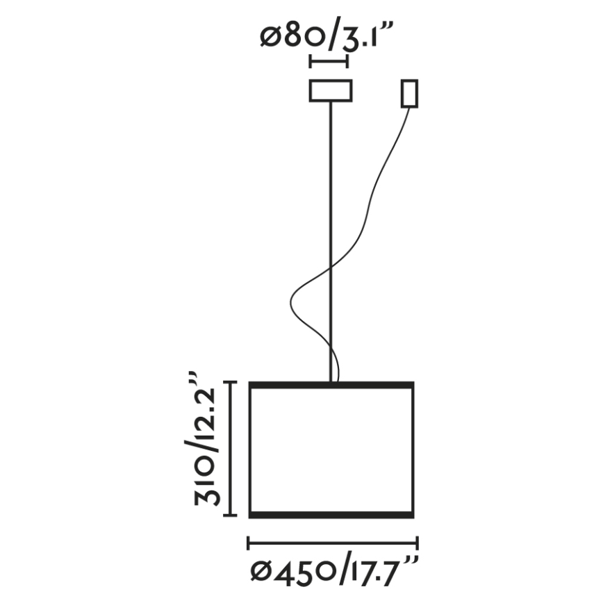 FARO 64314-49 - Висящ полилей MAMBO 1xE27/15W/230V Ø 45 cм ратан/черен