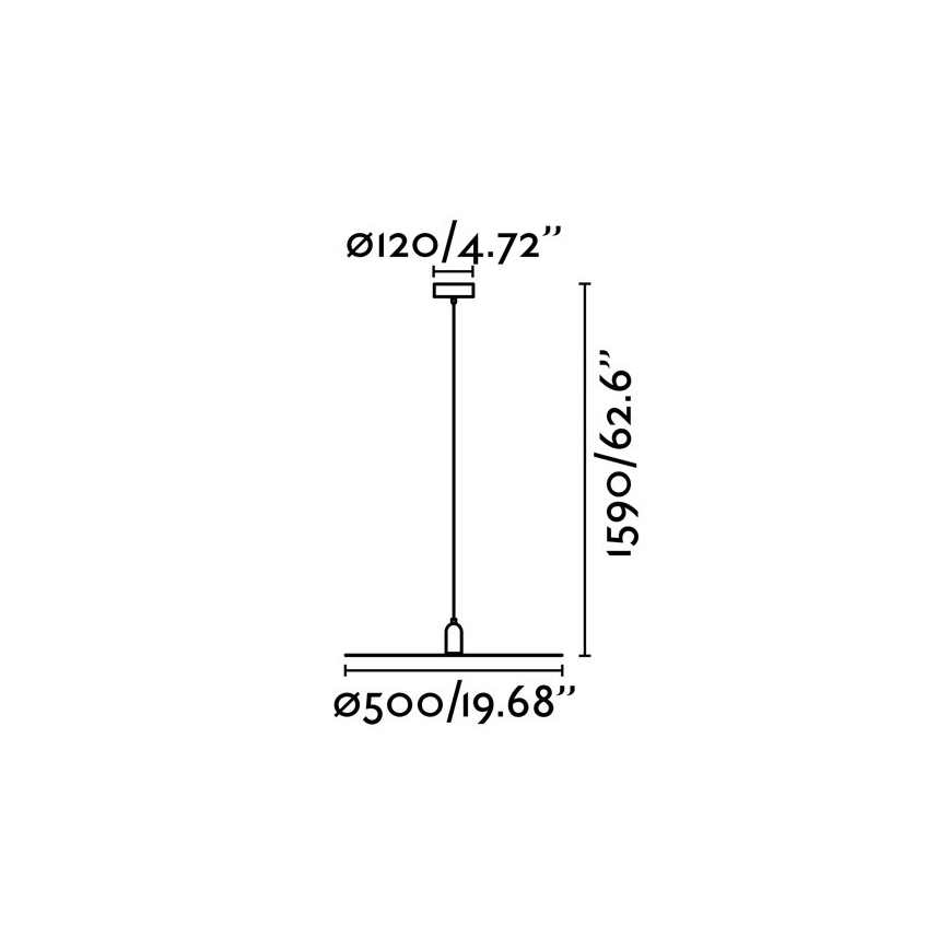 FARO 68145 - Полилей на въже PLAT 1xE27/60W/230V
