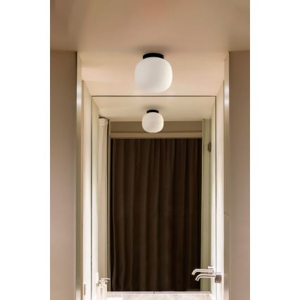 FARO 68611 - Плафон AMELIA 1xE27/15W/230V IP44 бял/черен