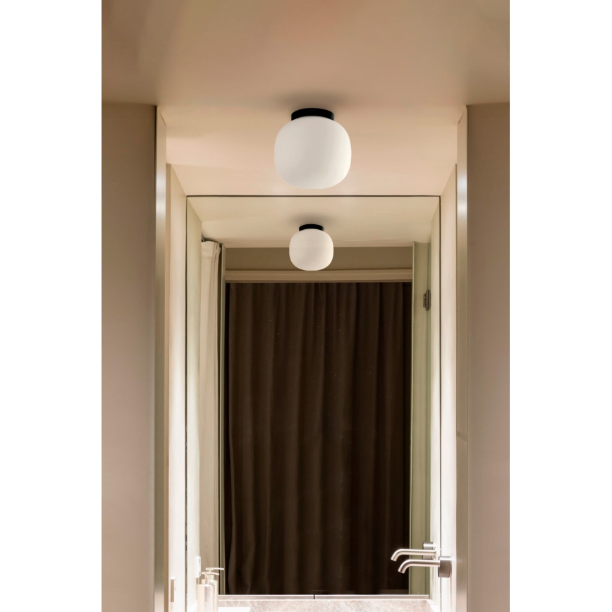 FARO 68611 - Плафон AMELIA 1xE27/15W/230V IP44 бял/черен