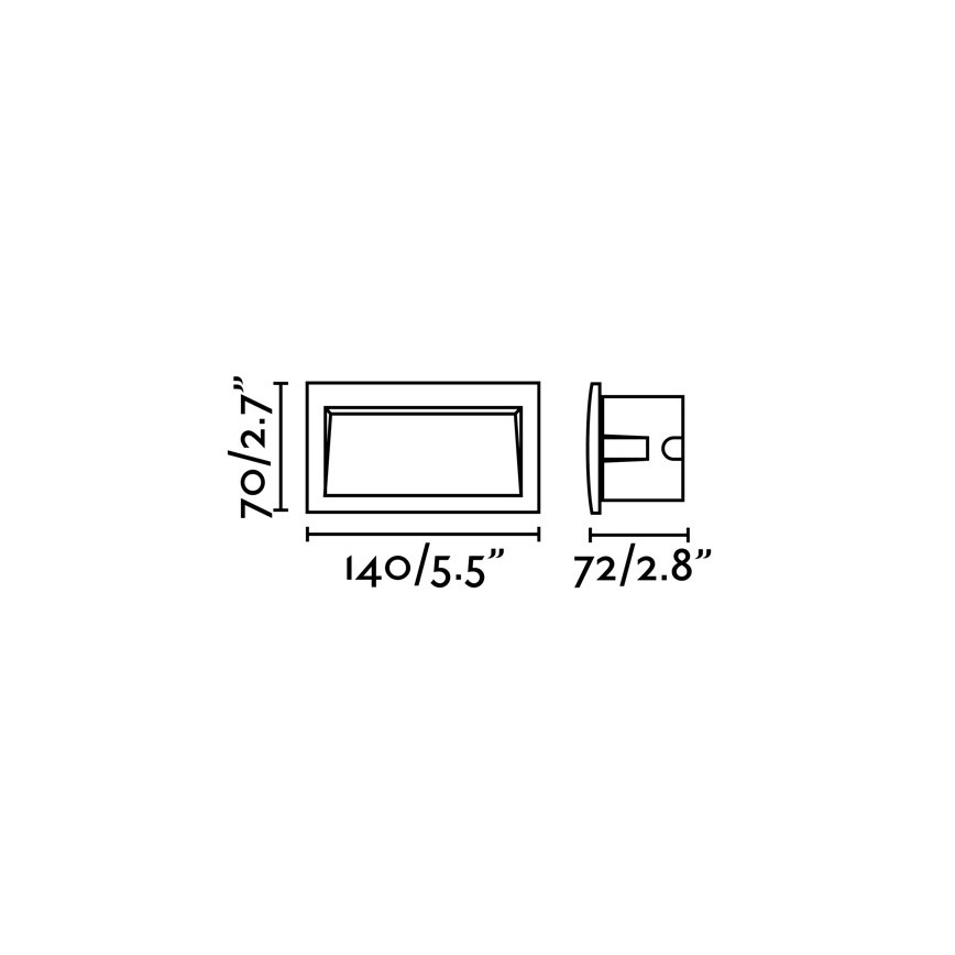 FARO 70147 - LED Външно осветление, вградено SEDNA-2 LED/3W/230V IP65