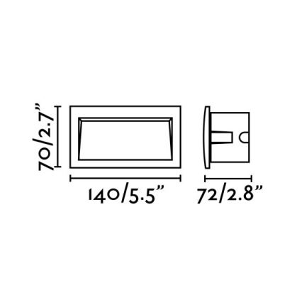 FARO 70147 - LED външно вградено осветително тяло SEDNA-2 LED/3W/230V IP65