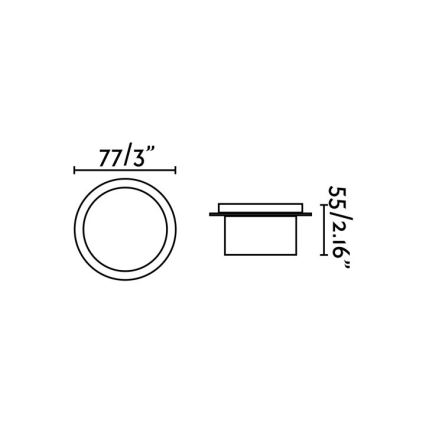 FARO 70265 - LED Лампа за вграждане в баня GALO LED/3W/230V IP54