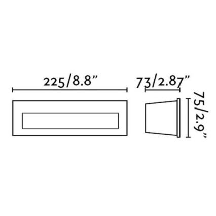 FARO 70271 - LED външно вградено осветително тяло NAT LED/8W/230V IP65 бяло
