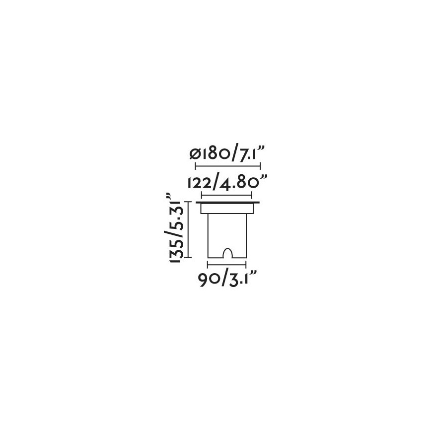 FARO 70309 - Екстериорна LED лампа за алея GEISER LED/15W/230V IK08 IP67