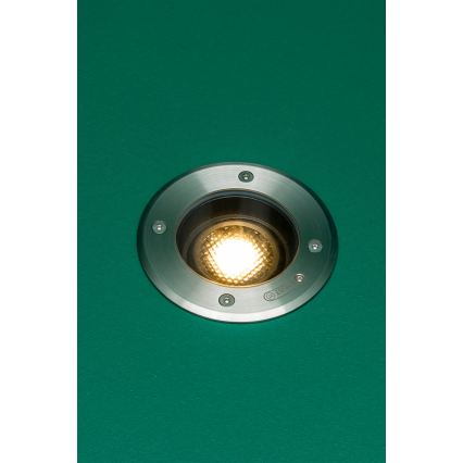 FARO 70310 - Външно осветително тяло за настилка GEISER 1xGU10/8W/230V IK08 IP67 неръждаема стомана