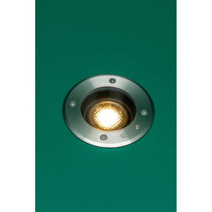 FARO 70310 - Външно осветително тяло за настилка GEISER 1xGU10/8W/230V IK08 IP67 неръждаема стомана