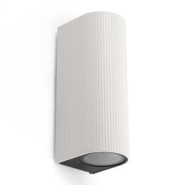 FARO 70328 - Външно стенно осветително тяло ESTELA 2xGU10/5W/230V IP65 бяло