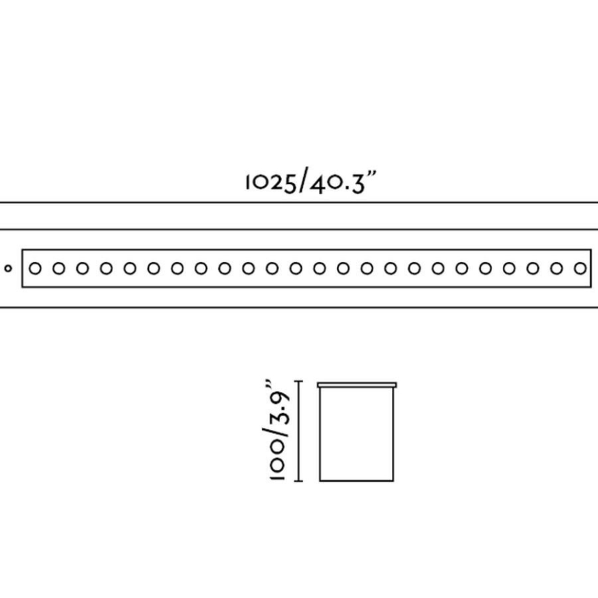 FARO 70448 - LED Екстериорна лампа за вграждане GRAVA LED/42W/24V IP67