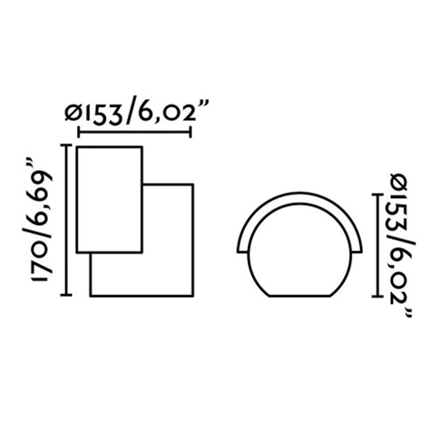 FARO 70576 - LED Външна, настенна лампа NOBORU LED/16W/230V IP65