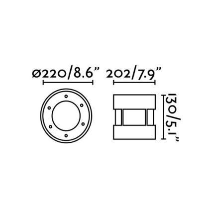 FARO 70587 - Екстериорна LED лампа за алея SURIA-24 LED/24W/230V IK08 IP67