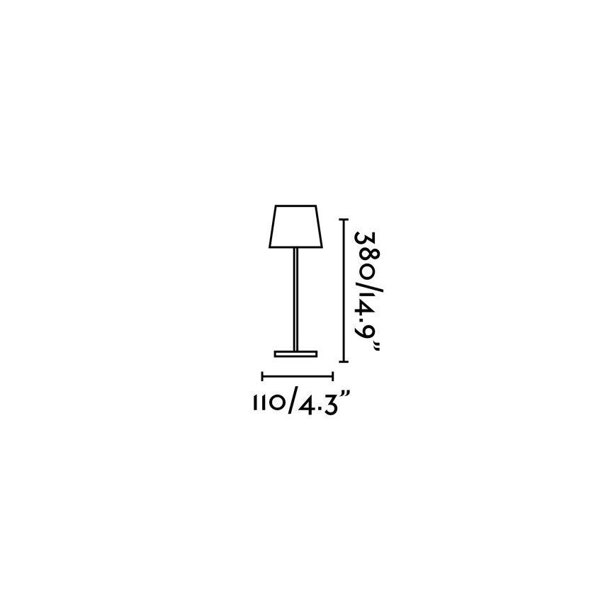 FARO 70776 - LED LED Екстериорна димируема сензорна настолна лампа TOC LED/2,2W/230V IP54