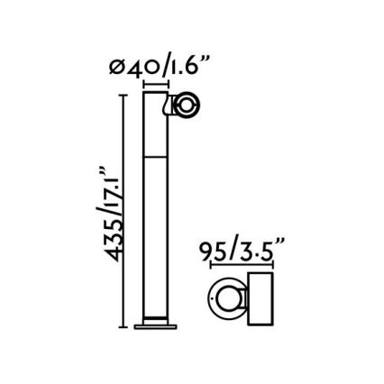 FARO 70783 - LED Външна лампа SPY-2 LED/6W/230V IP65