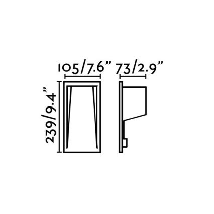 FARO 70833 - LED Екстериорна лампа за вграждане SOUN-2 LED/5W/230V IP65