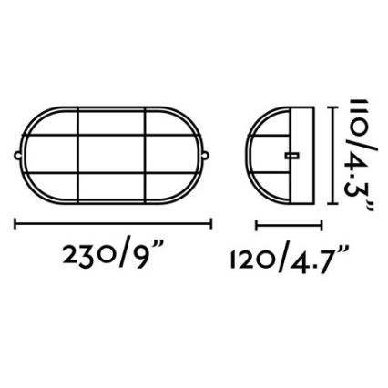 FARO 70998 - Външна стенна лампа CABO 1xE27/60W/230V IP65