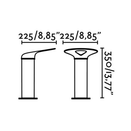 FARO 71224 - LED Външна лампа LOTUS LED/18W/230V IP65