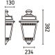 FARO 71424 - Външна, настенна лампа ARGOT 1xE27/100W/230V IP44